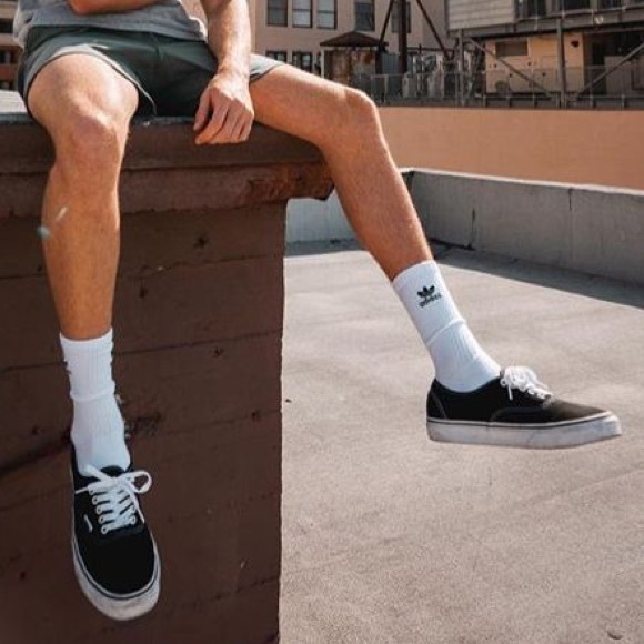 Vans Authentic Solid Canvas Skateboard Sneaker With Contrast Stitching - Picture 1 of 9